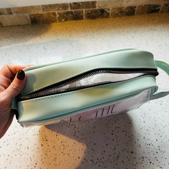 Teal Makeup Back Rae Dunn "All the things" - Picture 6 of 9